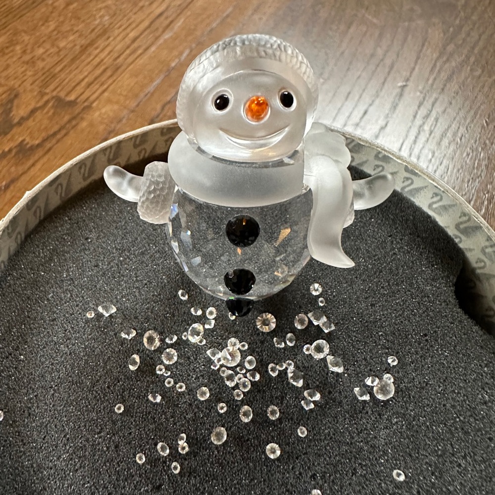 Swarovski Snowman Sculpture